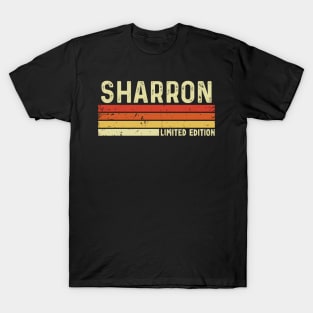 Sharron Name Vintage Retro Limited Edition Gift T-Shirt